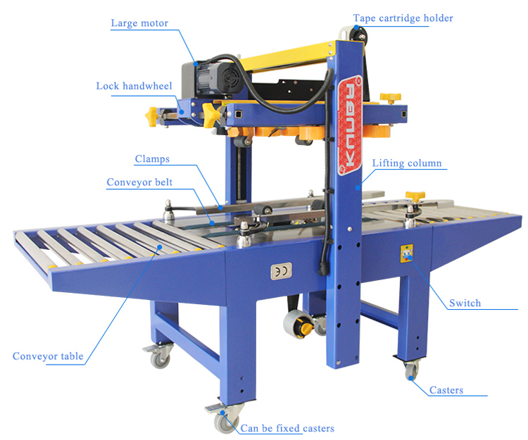 carton sealing machine structured